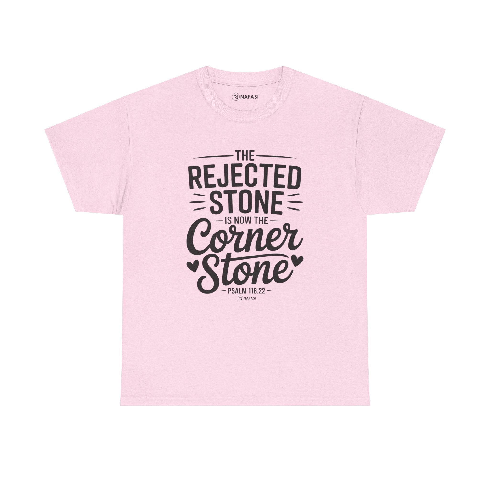 Christian Tee For Women - Rejected Stone CornerStone