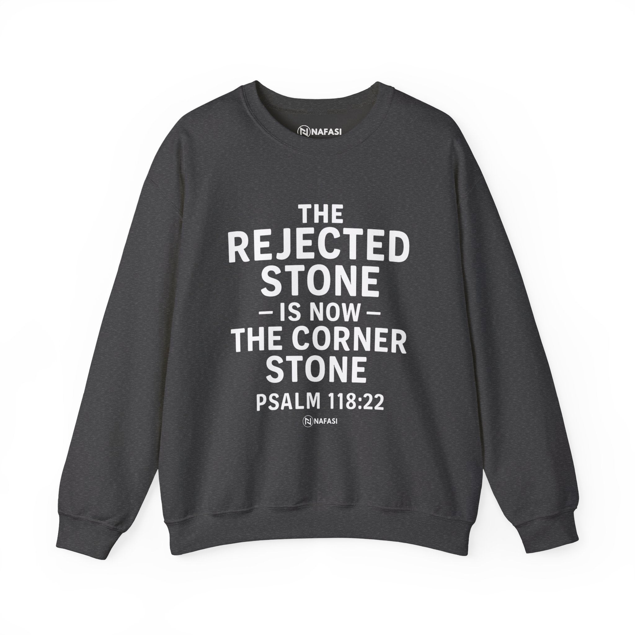 Christian Men Sweatshirt - Rejected Stone