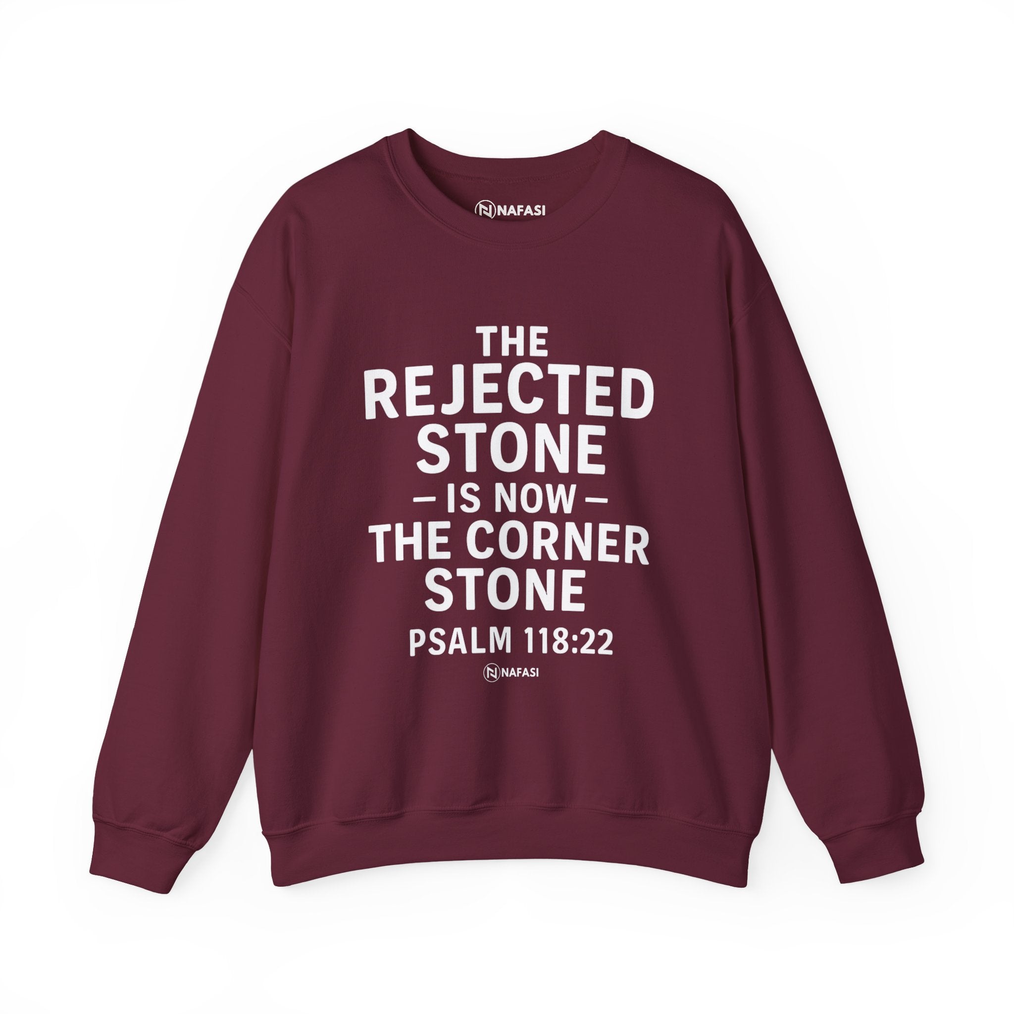 Christian Men Sweatshirt - Rejected Stone