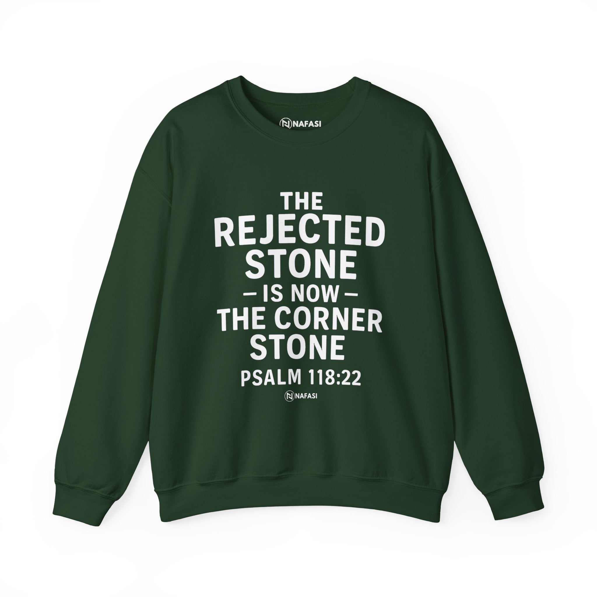 Christian Men Sweatshirt - Rejected Stone