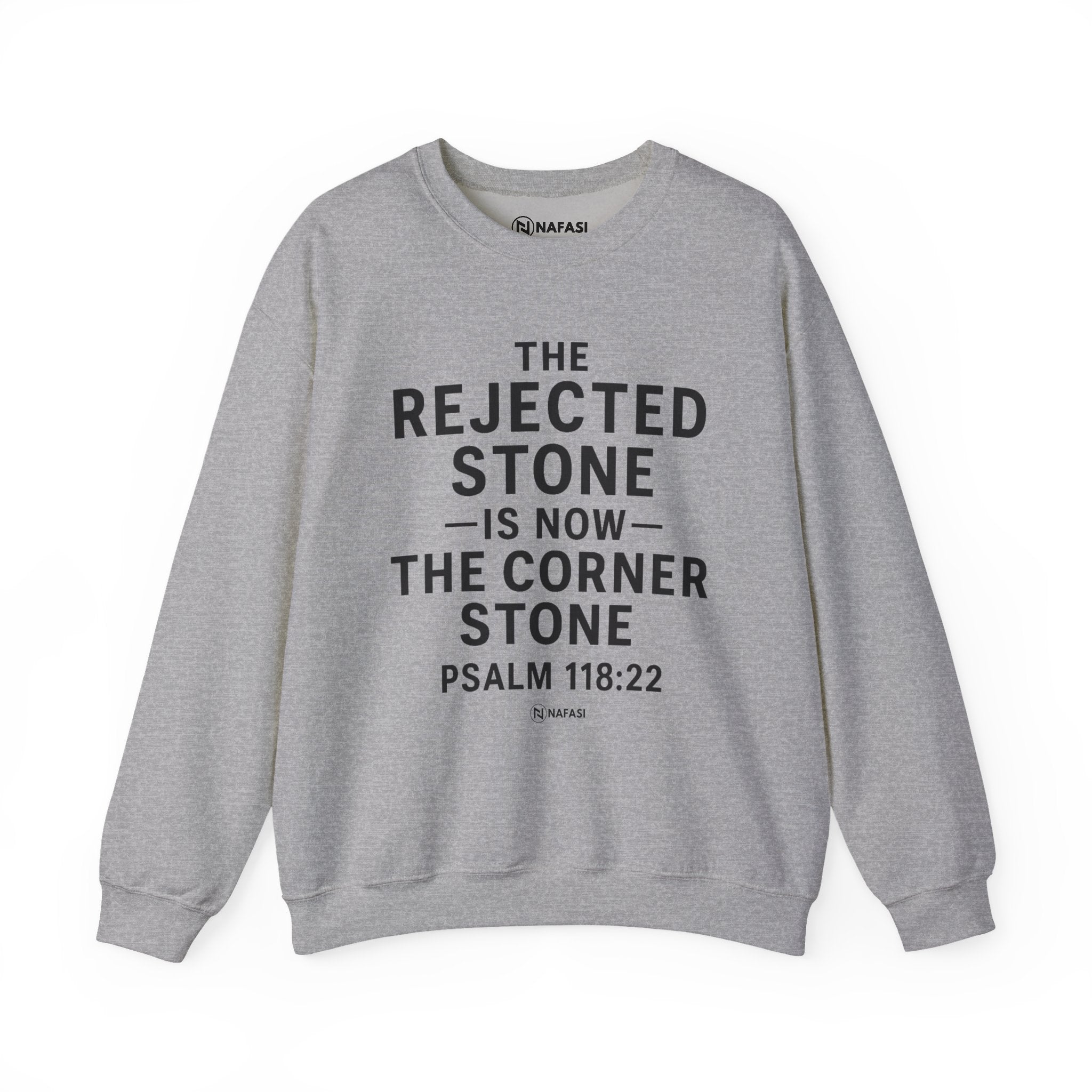 Christian Men Sweatshirt - Rejected Stone