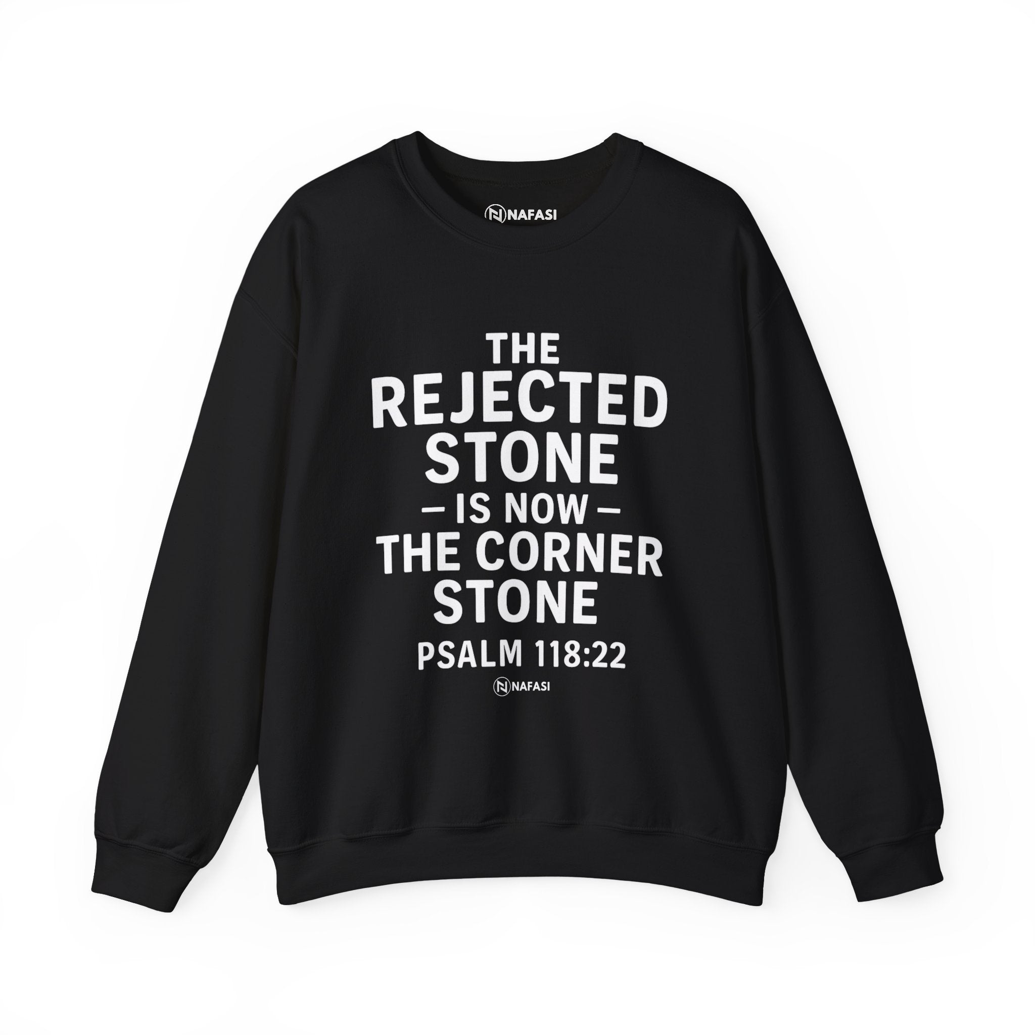 Christian Men Sweatshirt - Rejected Stone