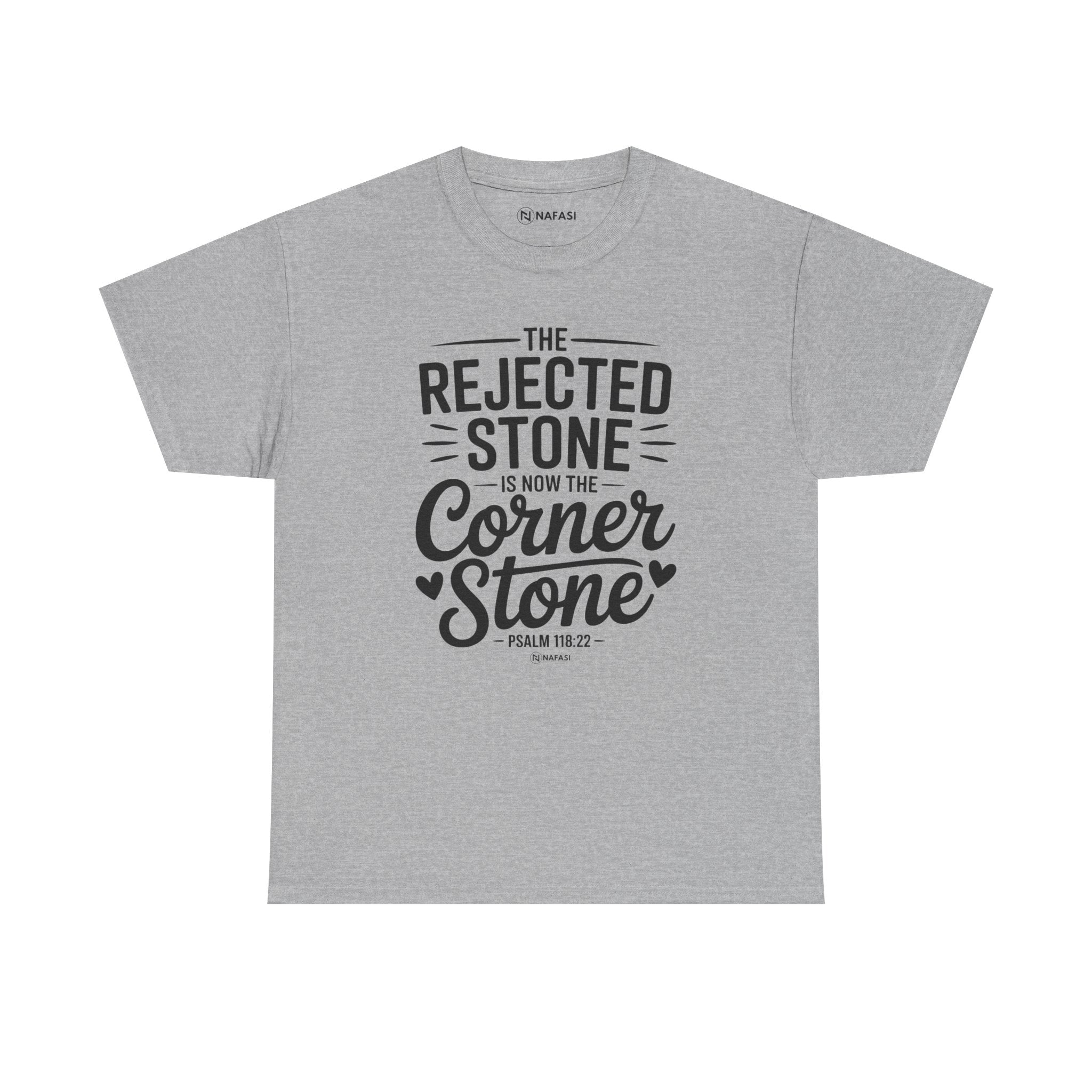 Christian Tee For Women - Rejected Stone CornerStone
