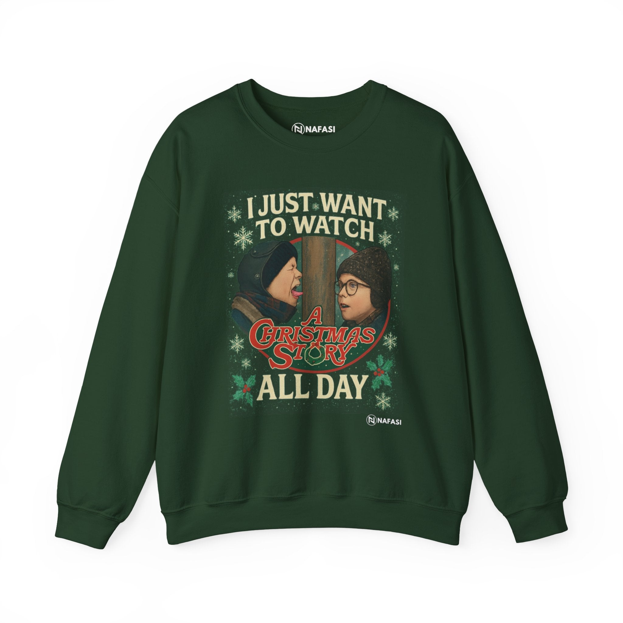 Christmas Movie Sweatshirt - Crewneck Sweatshirt