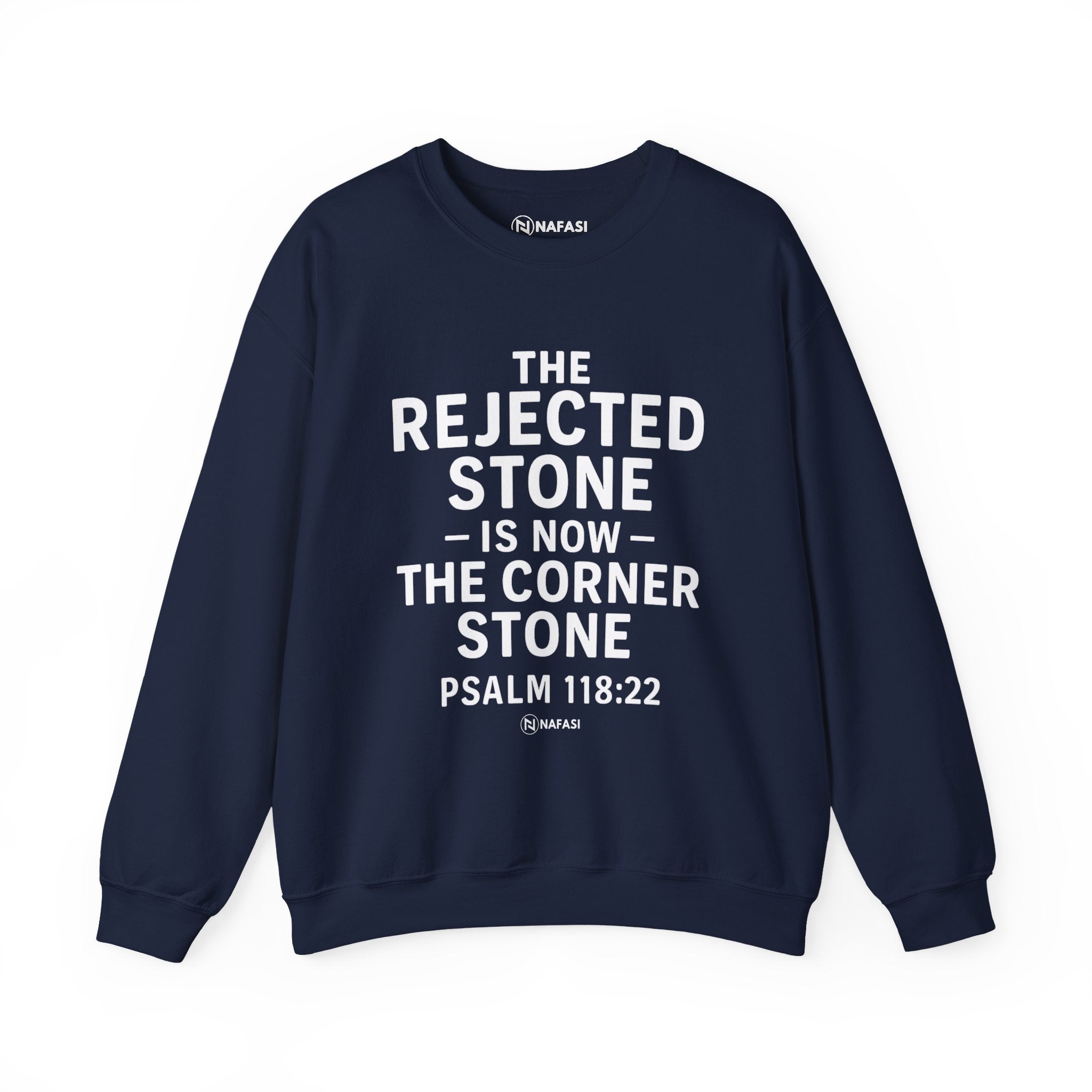 Christian Men Sweatshirt - Rejected Stone