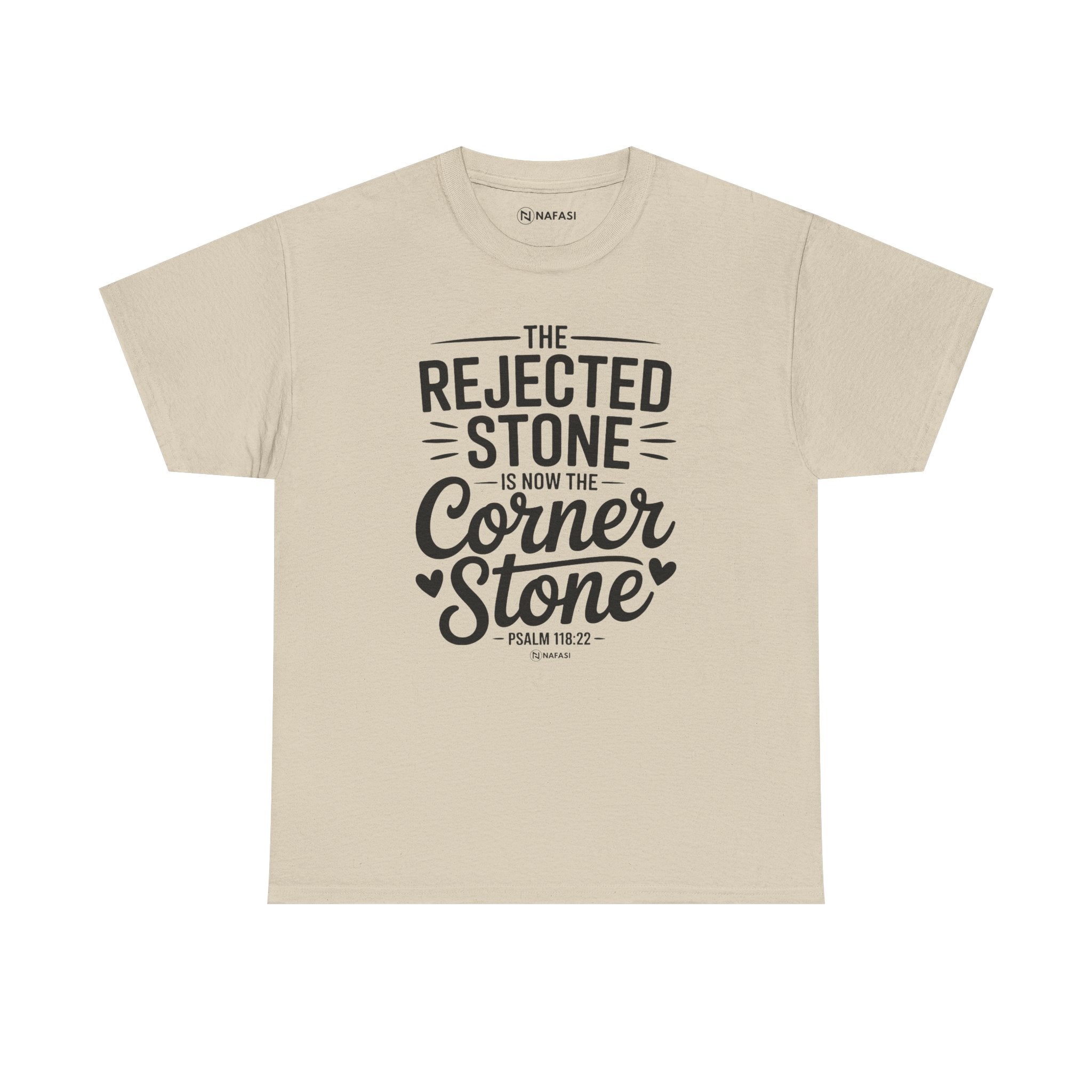Christian Tee For Women - Rejected Stone CornerStone