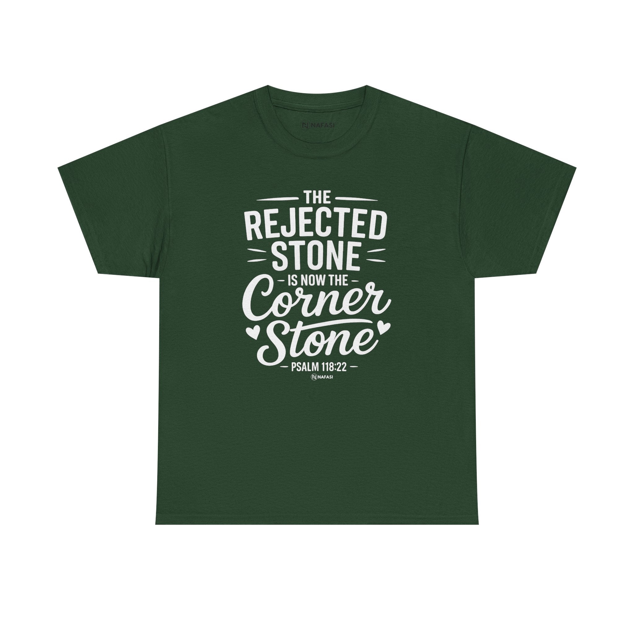 Christian Tee For Women - Rejected Stone CornerStone