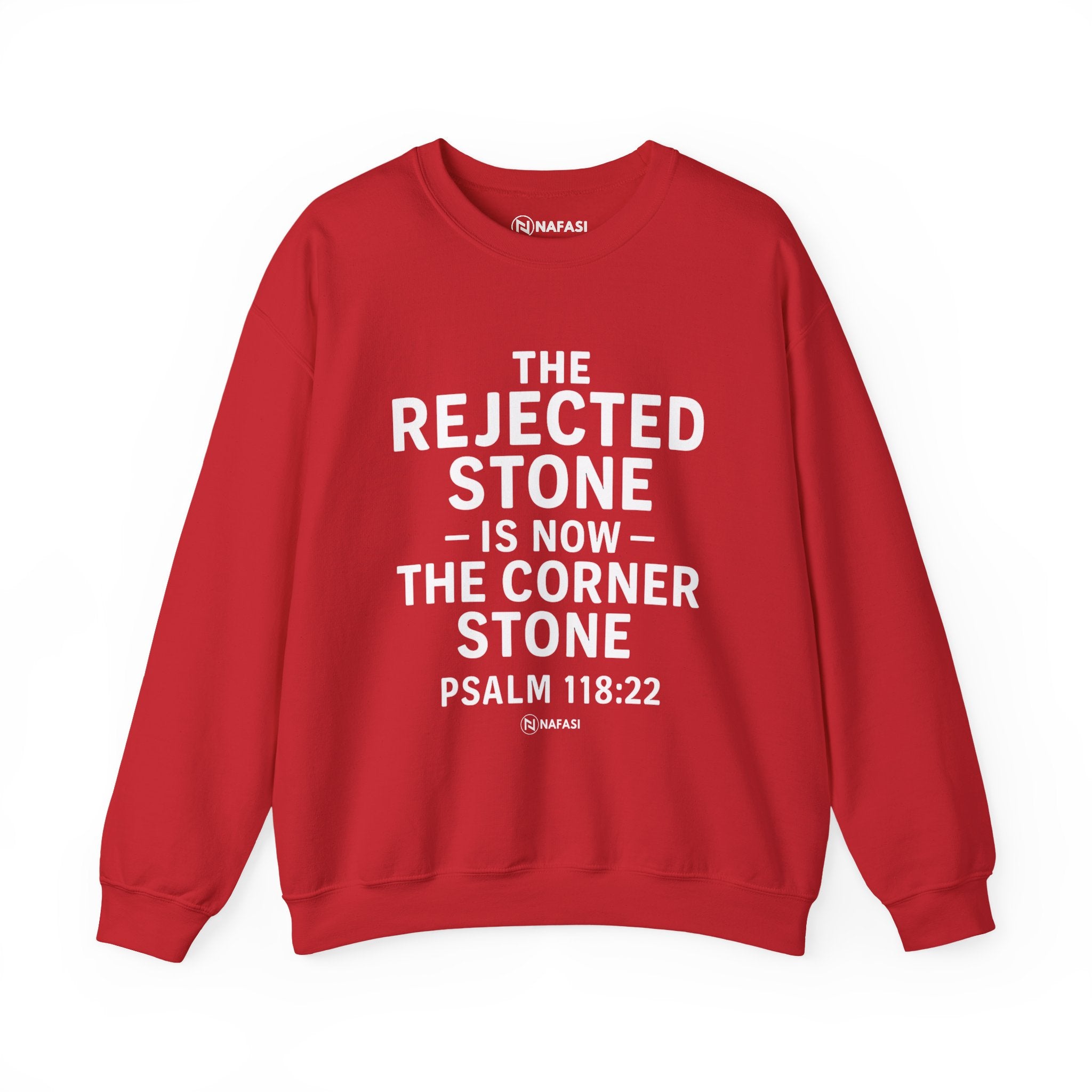 Christian Men Sweatshirt - Rejected Stone