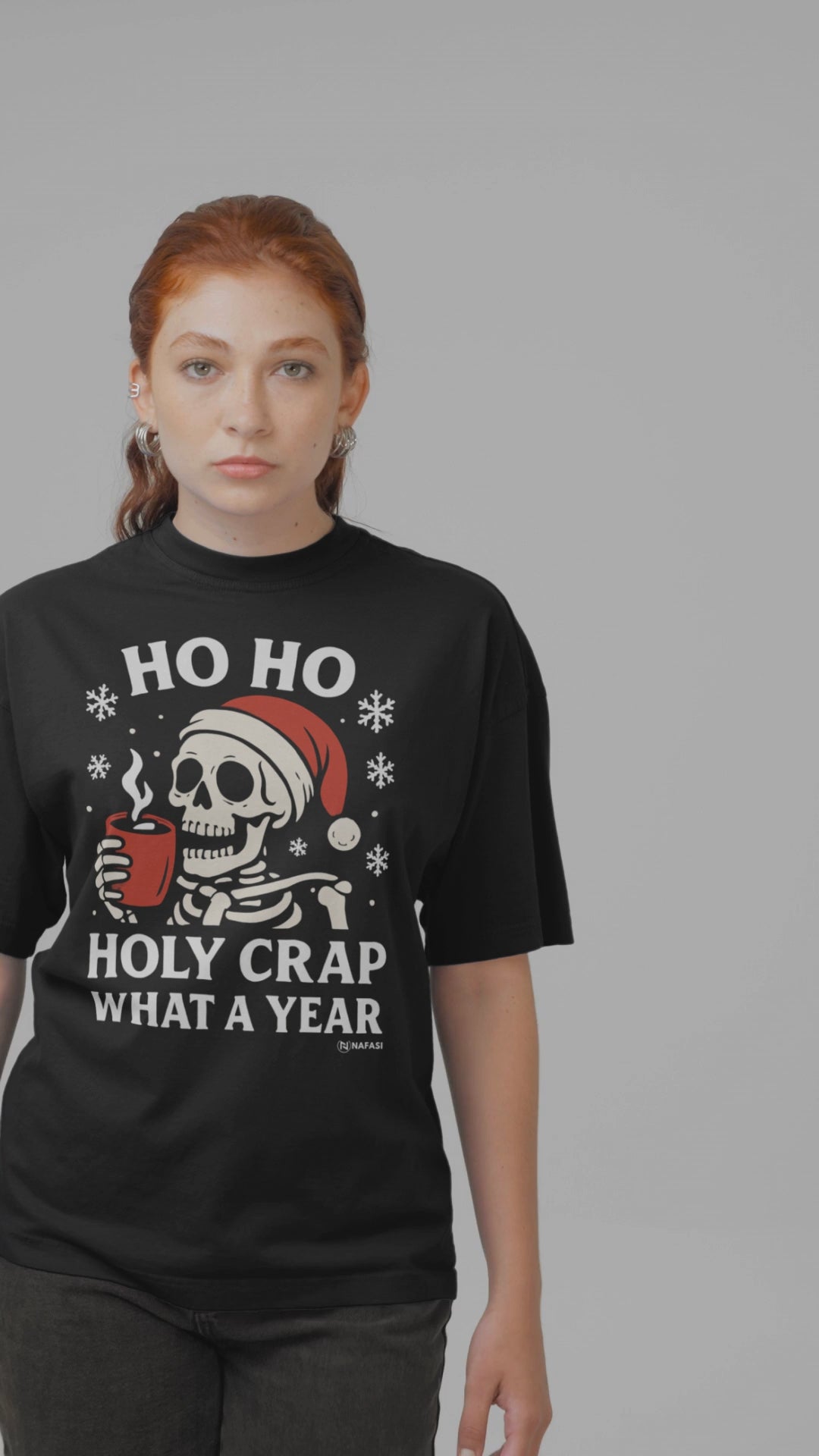 Christmas Unisex Tee - Ho Ho Holy Crap What A Year