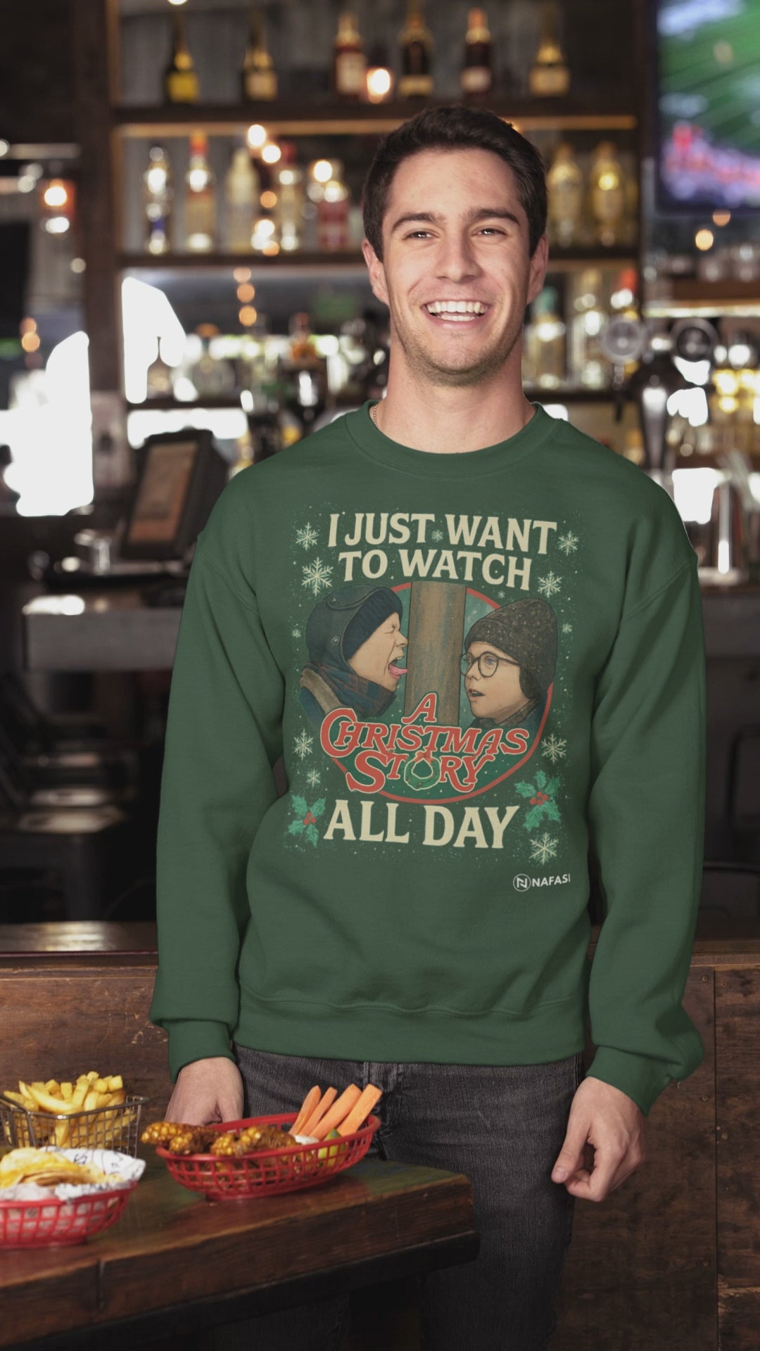 Christmas Movie Sweatshirt - Crewneck Sweatshirt
