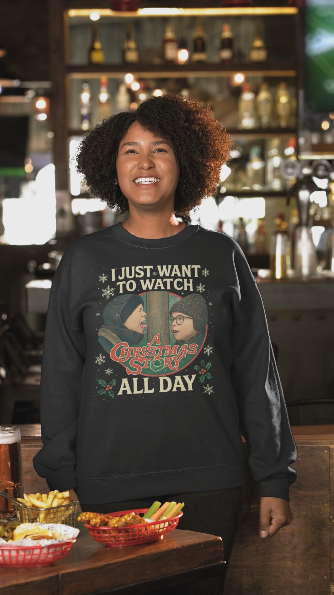 Christmas Movie Sweatshirt - Crewneck Sweatshirt