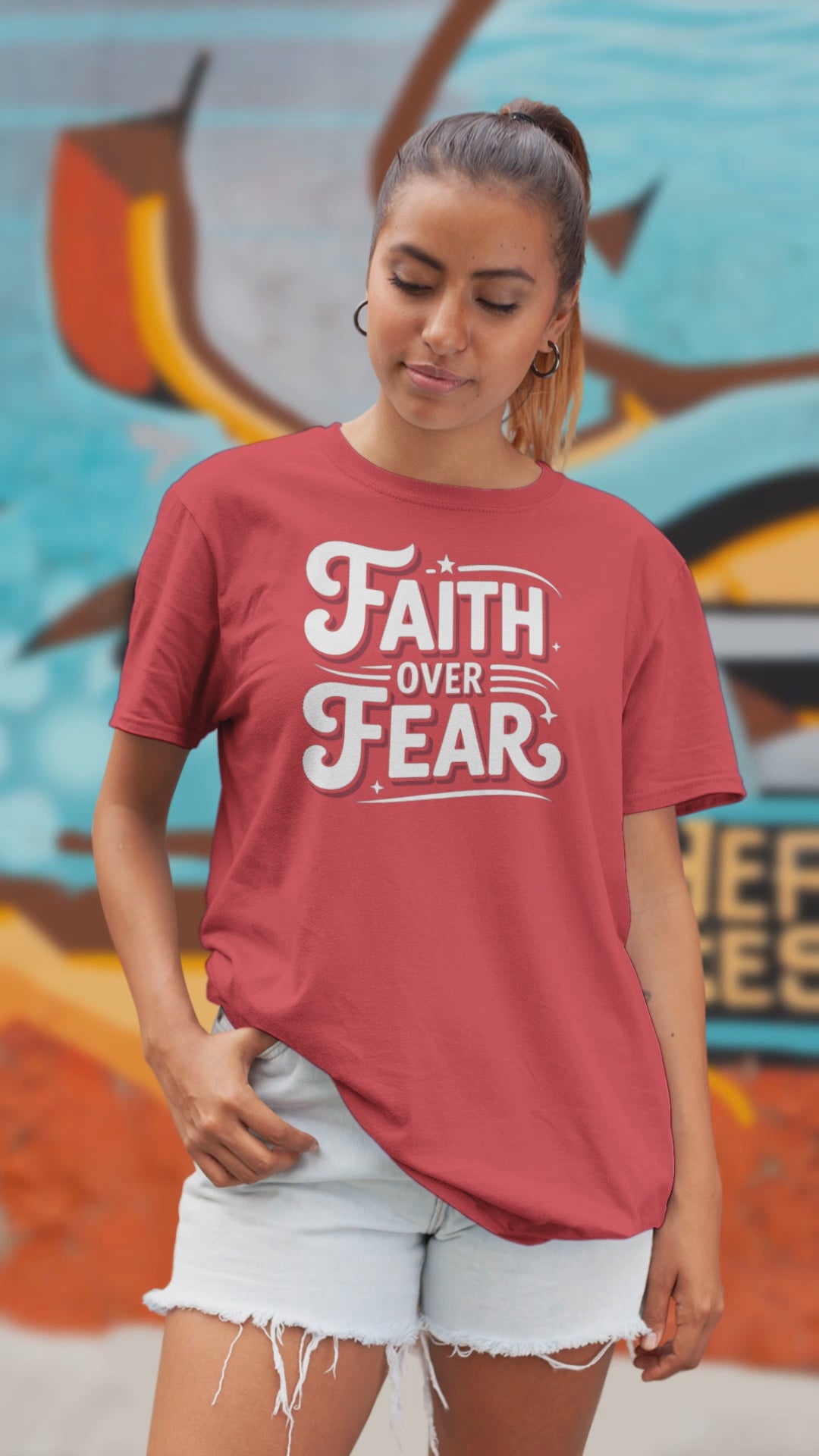 Faith Over Fear Women's Tee — (USA Fulfillment)