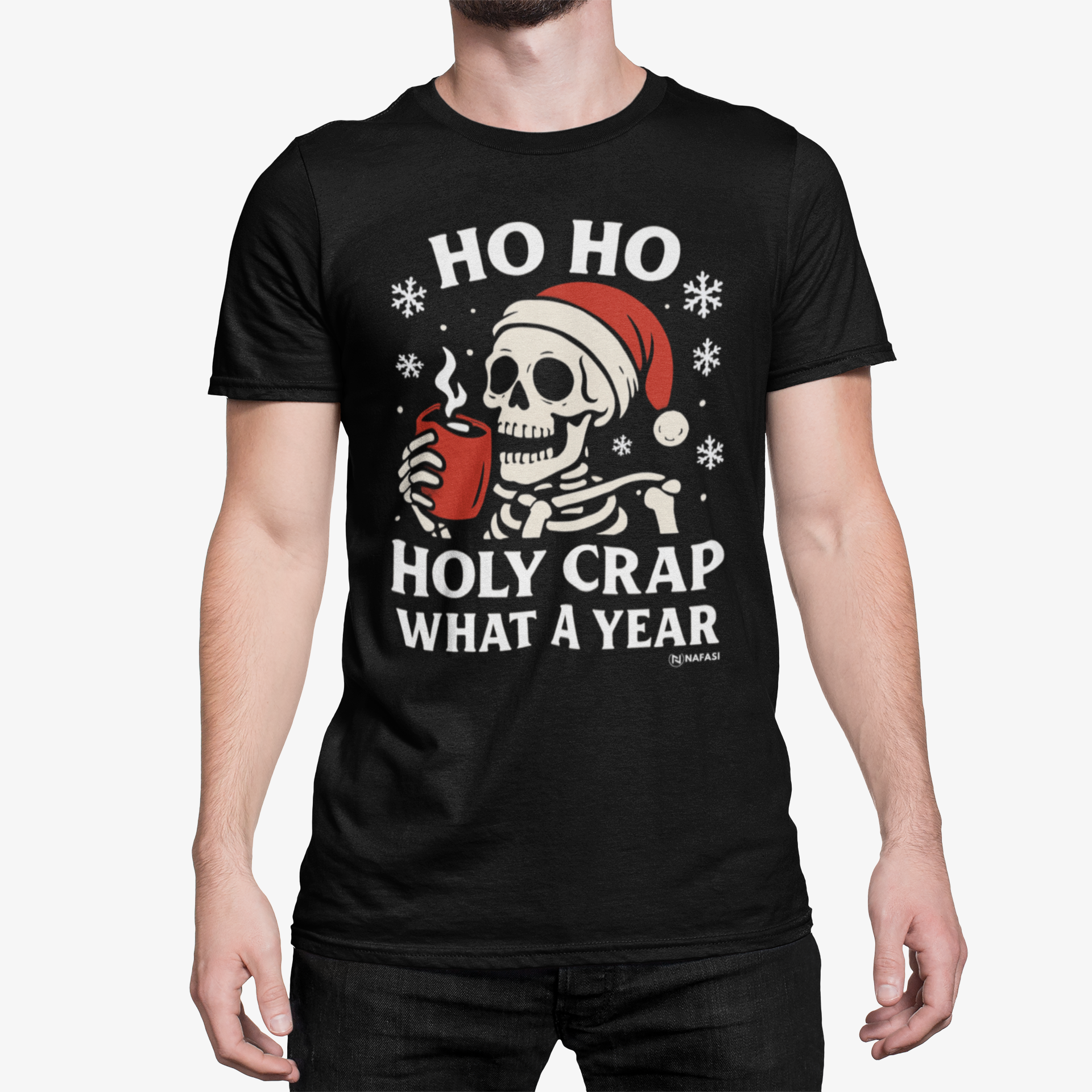 Christmas Unisex Tee - Ho Ho Holy Crap What A Year